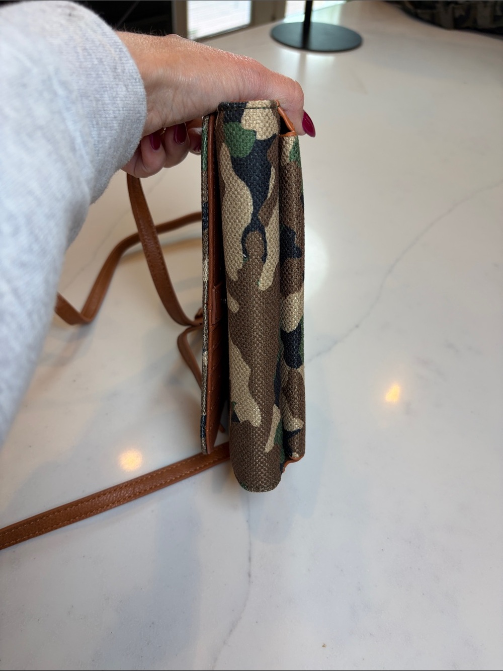 Wrangler Camo Crossbody with Tan Strap - Picture 5 of 5